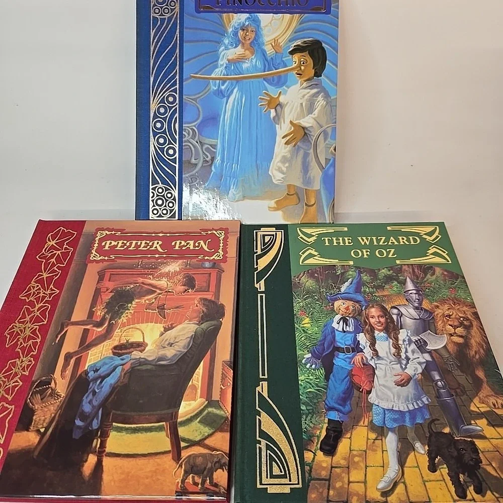 GREG HILDEBRANDT SIGNED WIZARD OF OZ PINOCCHIO PETER PAN SET SLIPCASE 1987‎ RARE